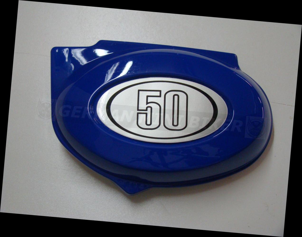 Seitendeckel Batterie 50cc Links BLAU 