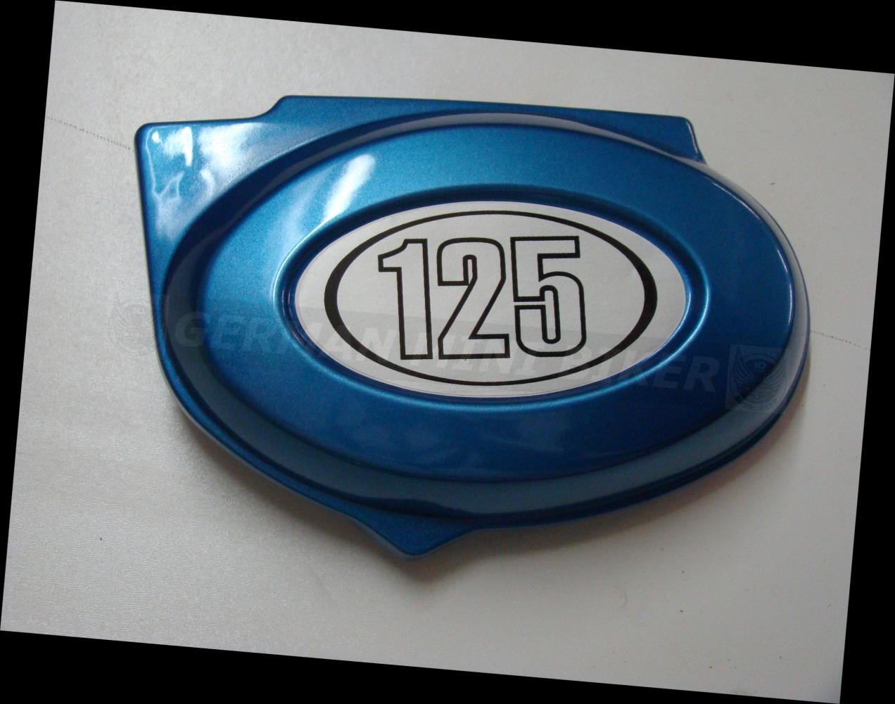 Seitendeckel Batterie 125cc Links Metallic-BLAU 