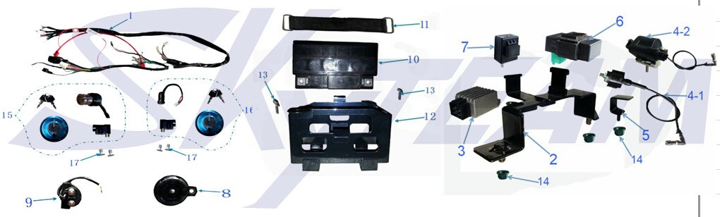 -PBR Kabelbaum 50 & 125 ohne Tagfahrlicht! 