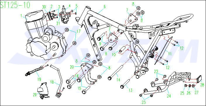 -Cobra Schalthebel 125cc 