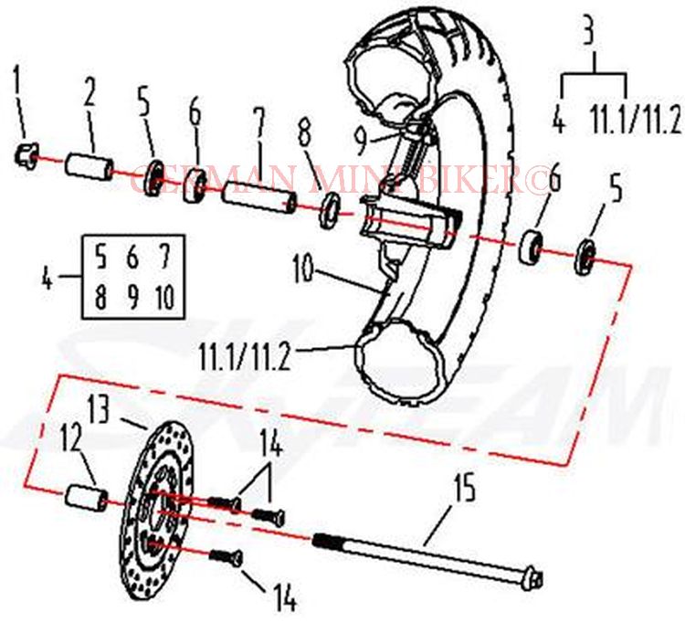 -2 Bremsscheibe Vorderrad e-Max Abb. 13 1 Stück 