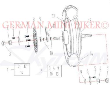 -2 Bremsscheibe e-Max Abb. 8 1 Stück 