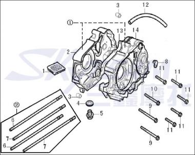 öl-Ablassschraube  50 & 125cc Stahl 